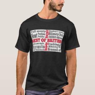 Engelsk slang på St George's Kor flagga Tee