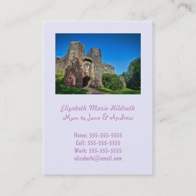 Engelsk slott på sommardagen (Framsida)