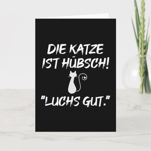 Engelsk Söt Cat Lynx Bra för lärare Kort (Framsida)