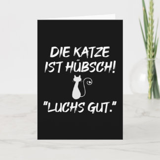 Engelsk Söt Cat Lynx Bra för lärare Kort