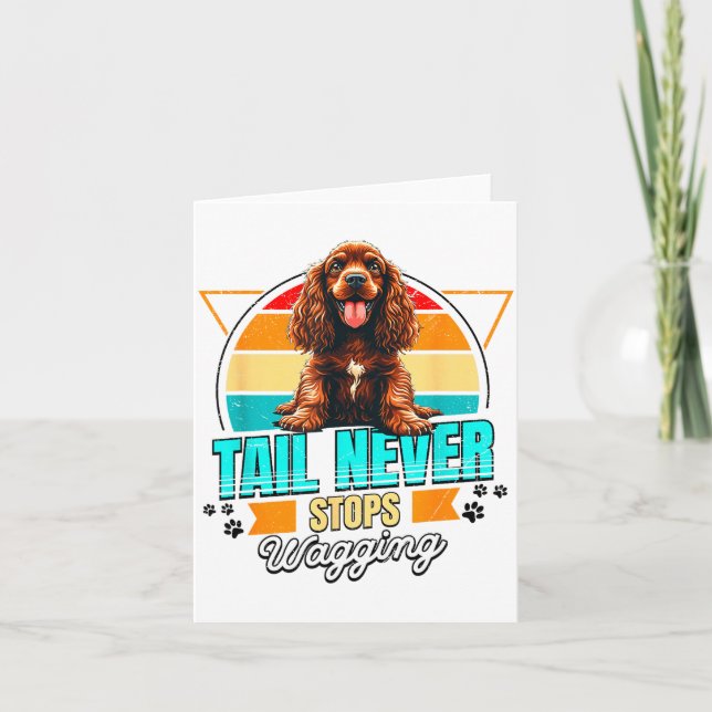 Engelsk Spaniel Älskare Rolig Engelsk Spaniel Retr Kort (Framsida)