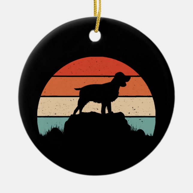 Engelsk spaniel julgransprydnad keramik (Framsidan)