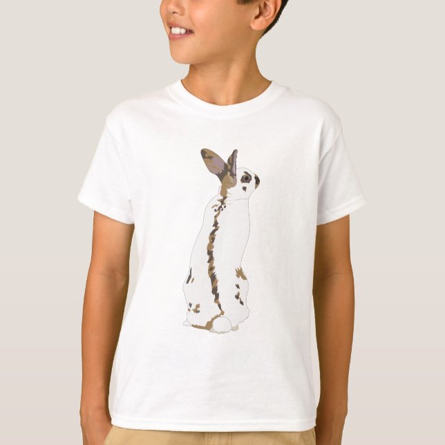 Engelsk spot Rabbit - stående T Shirt (Framsida)