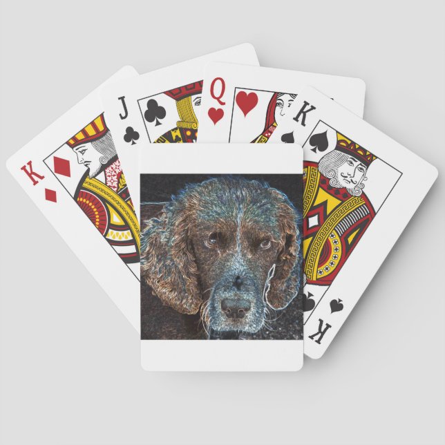Engelsk Springer Casinokort (Baksidan)