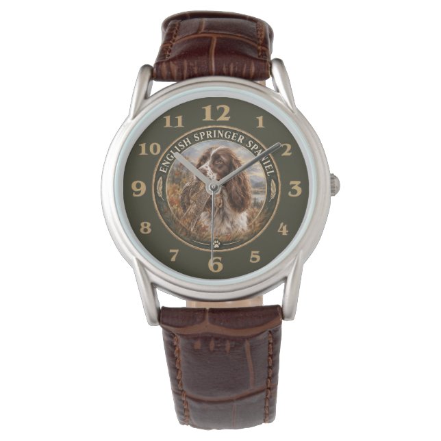 Engelsk Springer Spaniel  Armbandsur (Framsida)