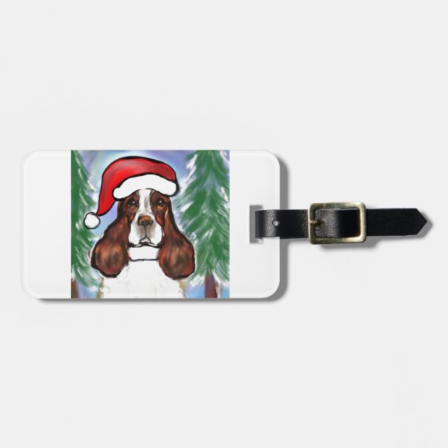 ENGelsk Springer Spaniel Bagagebricka (Horisontell Framsida)