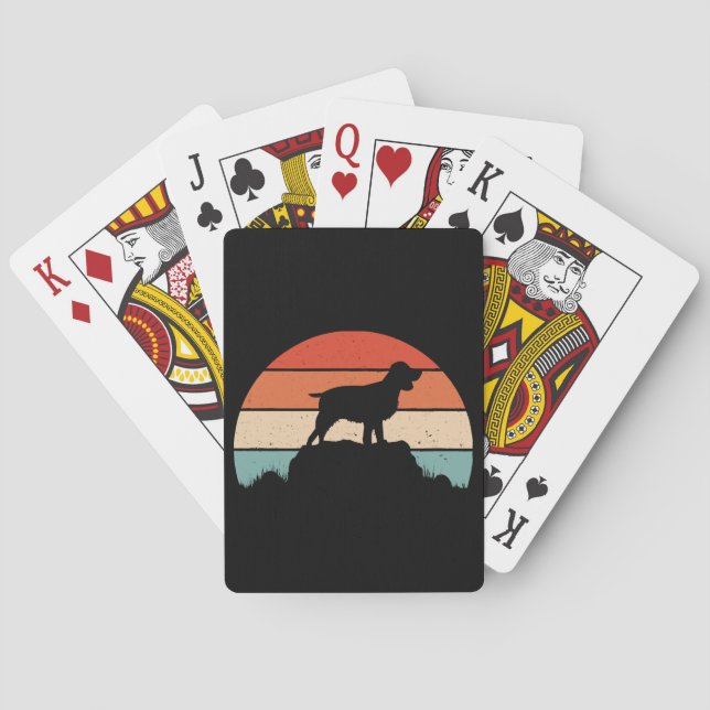 Engelsk springer spaniel casinokort (Baksidan)