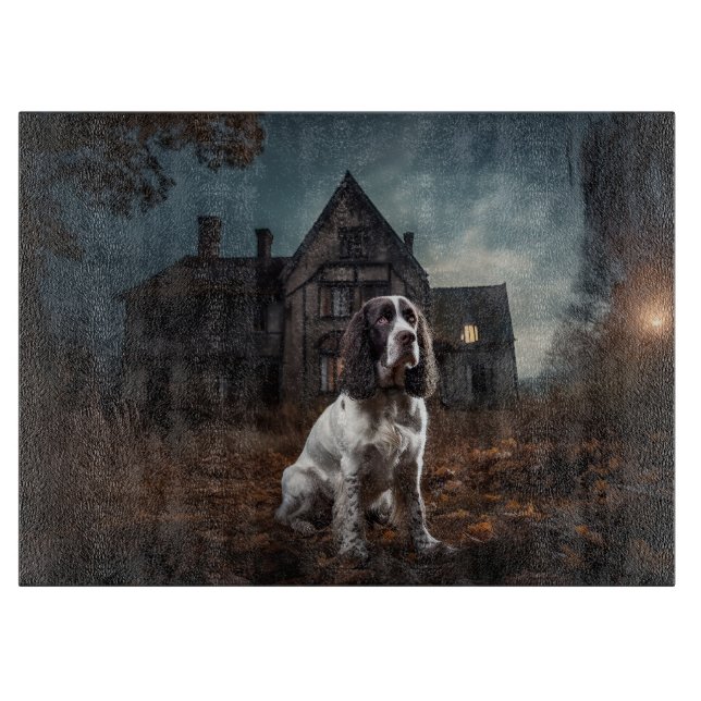 Engelsk Springer Spaniel Halloween Skräck (Framsidan)