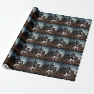 Engelsk Springer Spaniel Halloween Skräck Presentpapper
