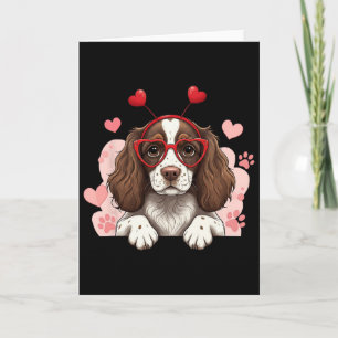 Engelsk Springer Spaniel Headbynd Alla hjärtans da Kort