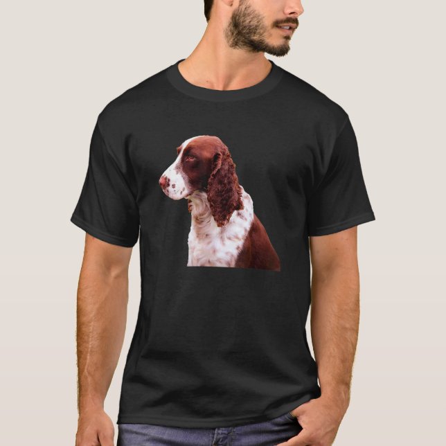 Engelsk Springer Spaniel Hund T Shirt (Framsida)