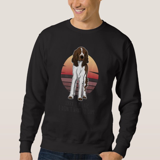 Engelsk Springer Spaniel Hundras 59 Lång Ärmad Tröja (Framsida)