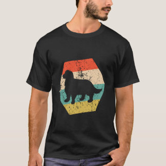 Engelsk Springer Spaniel Hundras Retro Distressed T Shirt