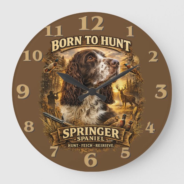 Engelsk Springer Spaniel Jakt Hund Stor Klocka (Framsida)