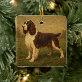Engelsk Springer Spaniel Julgransprydnad Keramik