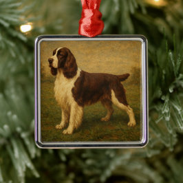Engelsk Springer Spaniel Julgransprydnad Metall