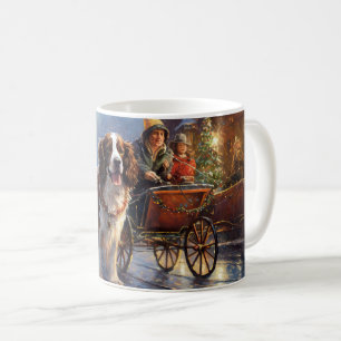 Engelsk Springer Spaniel Julhögtid Kaffemugg