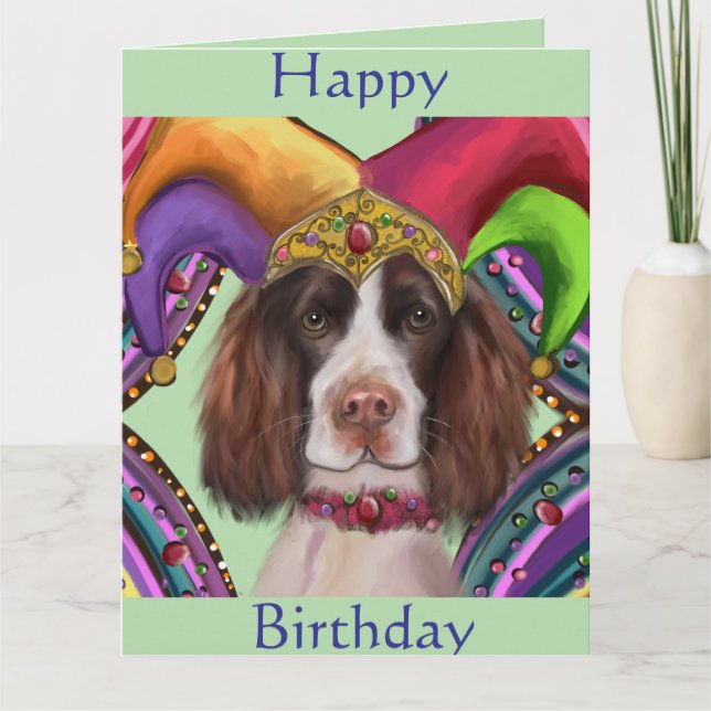 ENGELSK SPRINGER SPANIEL  KORT (Framsida)