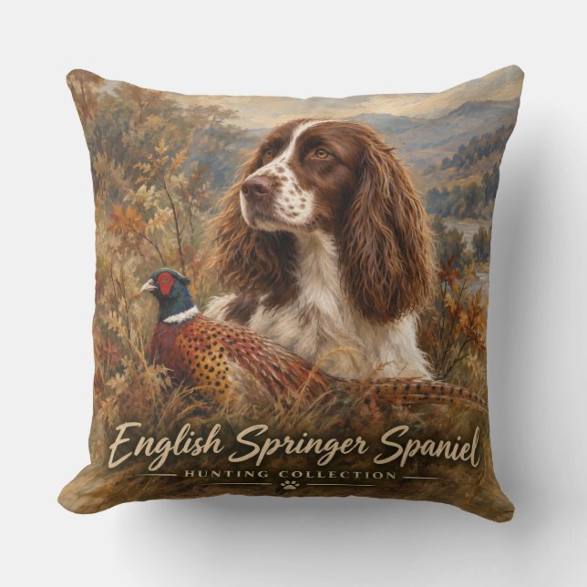 Engelsk Springer Spaniel  Kudde (Framsida)