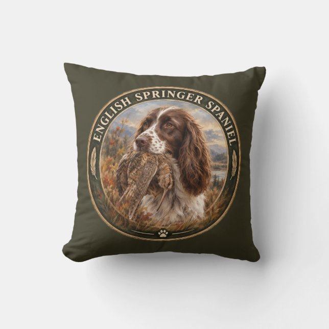 Engelsk Springer Spaniel  Kudde (Framsida)