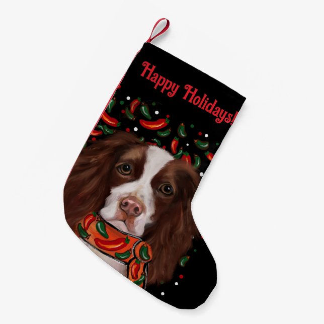 Engelsk Springer Spaniel Liten Julstrumpa (Framsidan (Hängande))