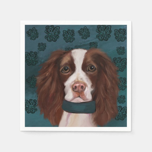 Engelsk Springer Spaniel       Pappersservett (Framsidan)