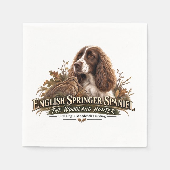 Engelsk Springer Spaniel  Pappersservett (Framsidan)