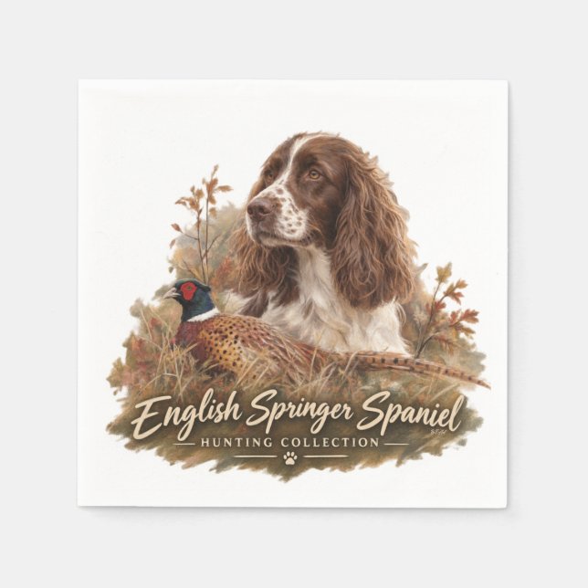 Engelsk Springer Spaniel  Pappersservett (Framsidan)