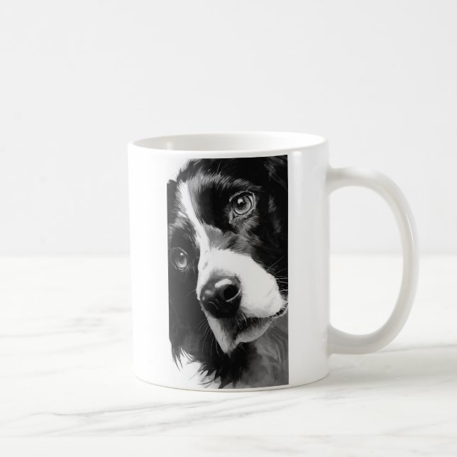 Engelsk springer spaniel porträtt  kaffemugg (Höger)
