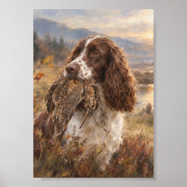 Engelsk Springer Spaniel  Poster (Framsidan)