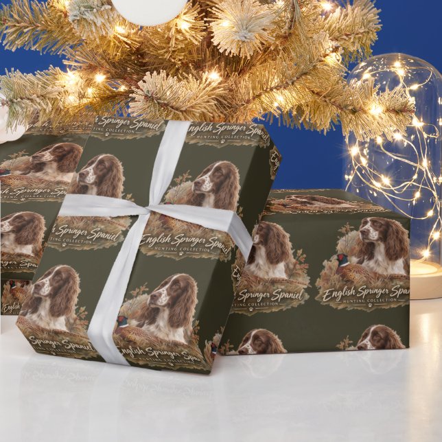 Engelsk Springer Spaniel  Presentpapper (Helgdagar)
