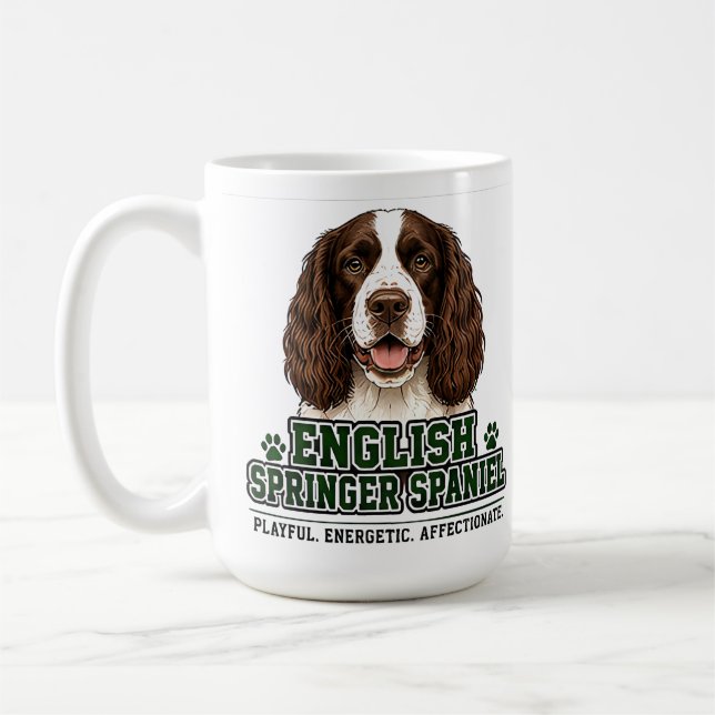 🐾 Engelsk Springer Spaniel Stolthet 🐾 Kaffemugg (Vänster)