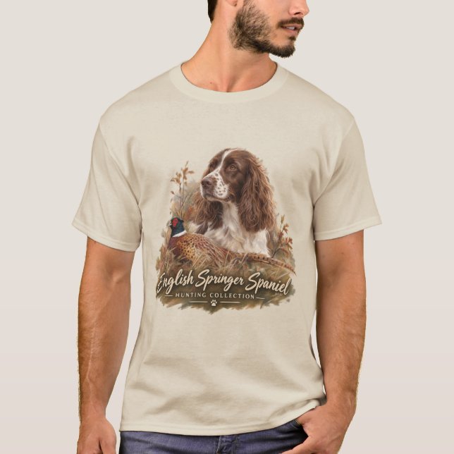 Engelsk Springer Spaniel  T Shirt (Framsida)