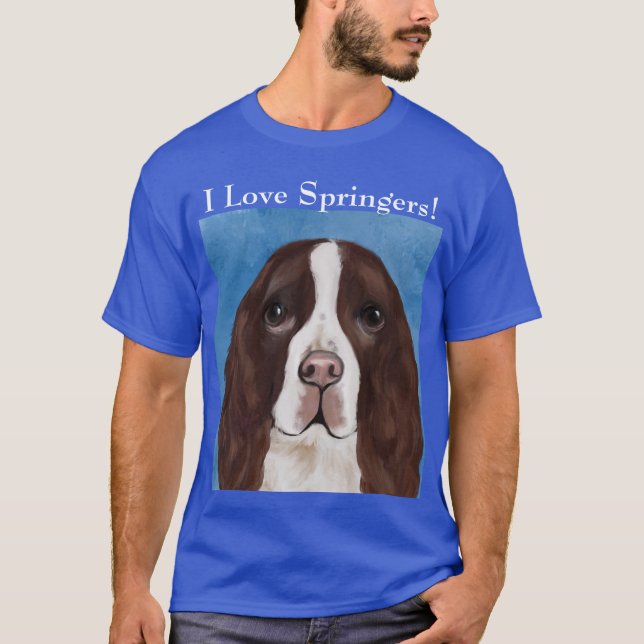 ENGelsk SPRINGER SPANIEL T Shirt (Framsida)