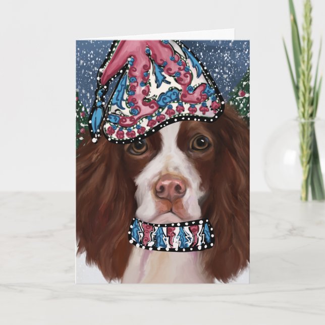 ENGELSK SPRINGER SPANIEL        TACK KORT (Framsida)
