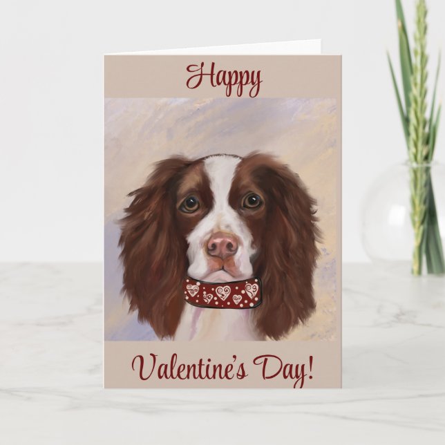 ENGELSK SPRINGER SPANIEL        TACK KORT (Framsida)
