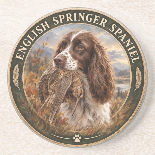 Engelsk Springer Spaniel  Underlägg (Framsidan)