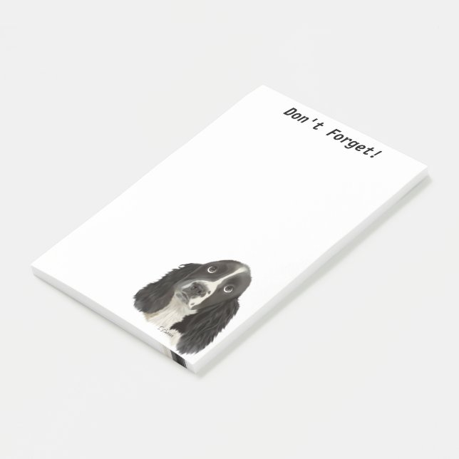 Engelsk Springer Spaniel Valp Post-it Block (Vinklad)