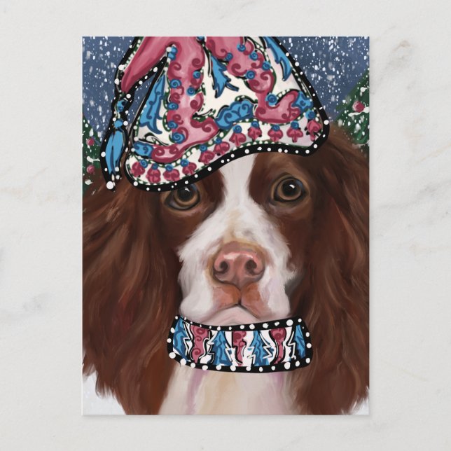 ENGelsk SPRINGER SPANIEL       Vykort (Framsida)