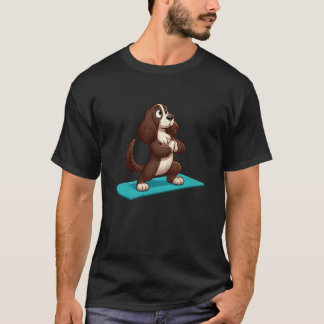 Engelsk Springer Spaniel Yoga Hund Rolig Meditatio T Shirt