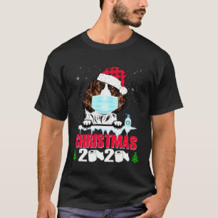 Engelsk Springer-spanjor Ansikte Mask Hund jul 20 T Shirt