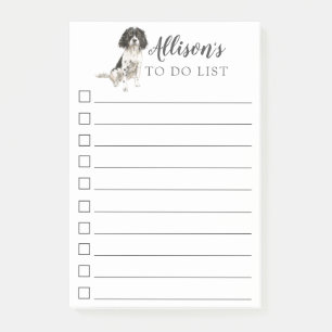 Engelsk Springer Spanska Personligen To Do List Post-it Block
