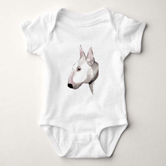 engelsk t-skjorta för tjurterrierbebis tee shirt (Framsida)