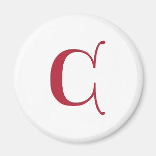 Engelsk text Gothic Monogram brev C Magnet
