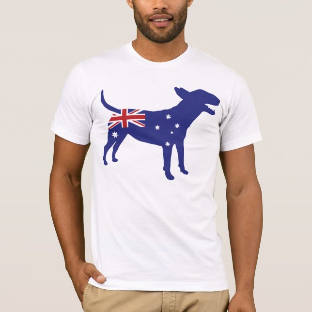 Engelsk tjurTerrier/australiensisk Tee Shirt (Framsida)