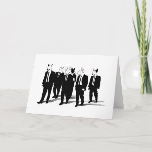 Engelsk tjurTerrierRudolph julkort Helgkort