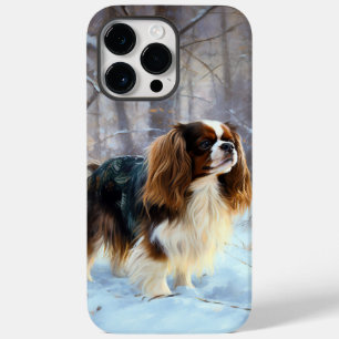 Engelsk Toy Spaniel Låt Det Snöa Jul