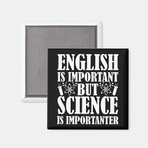 Engelsk viktig men science Funny Teacher säger Magnet