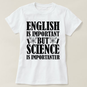 Engelsk viktig, men vetenskaplig lärare citerar Fu T Shirt