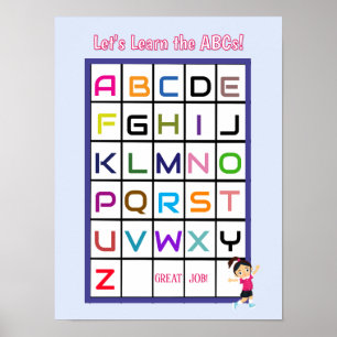 Engelska ABC Poster